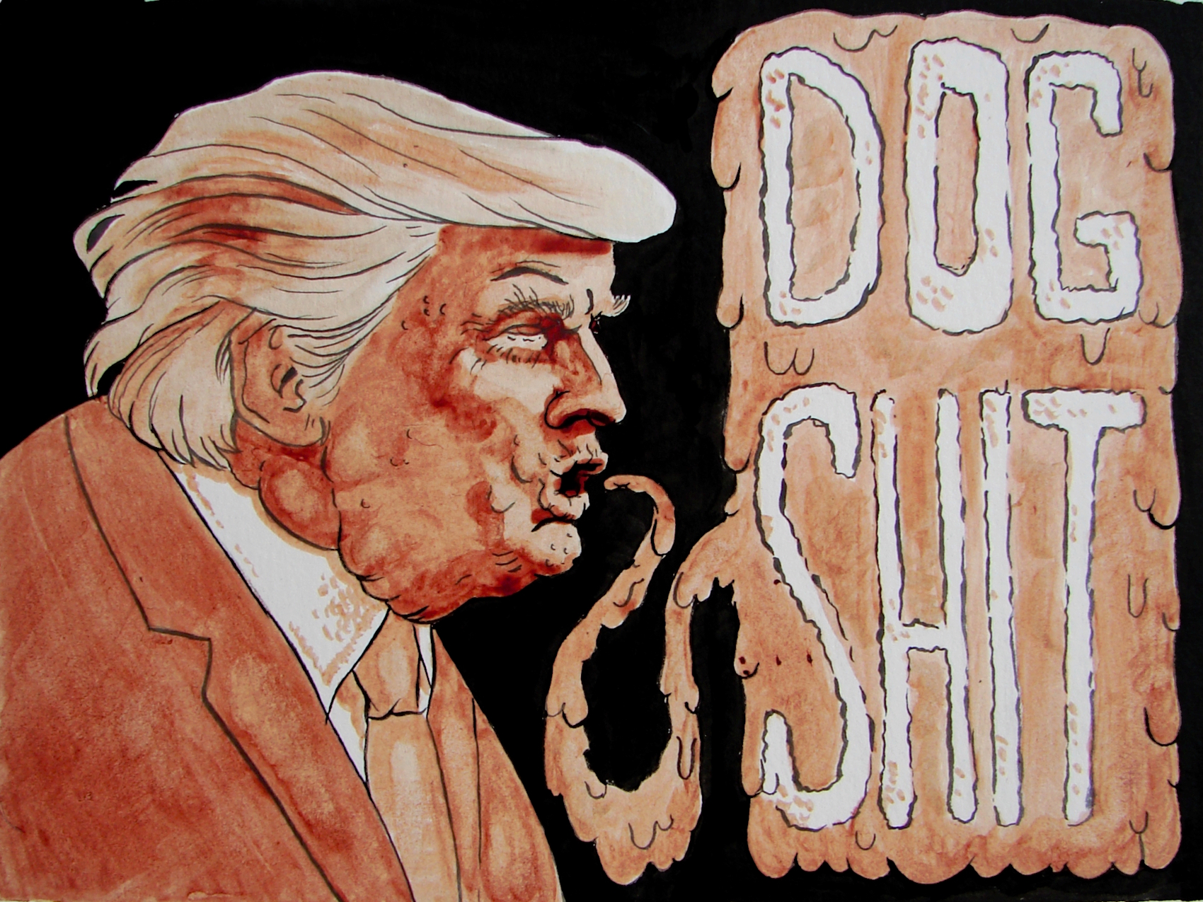 trump saying dog shit